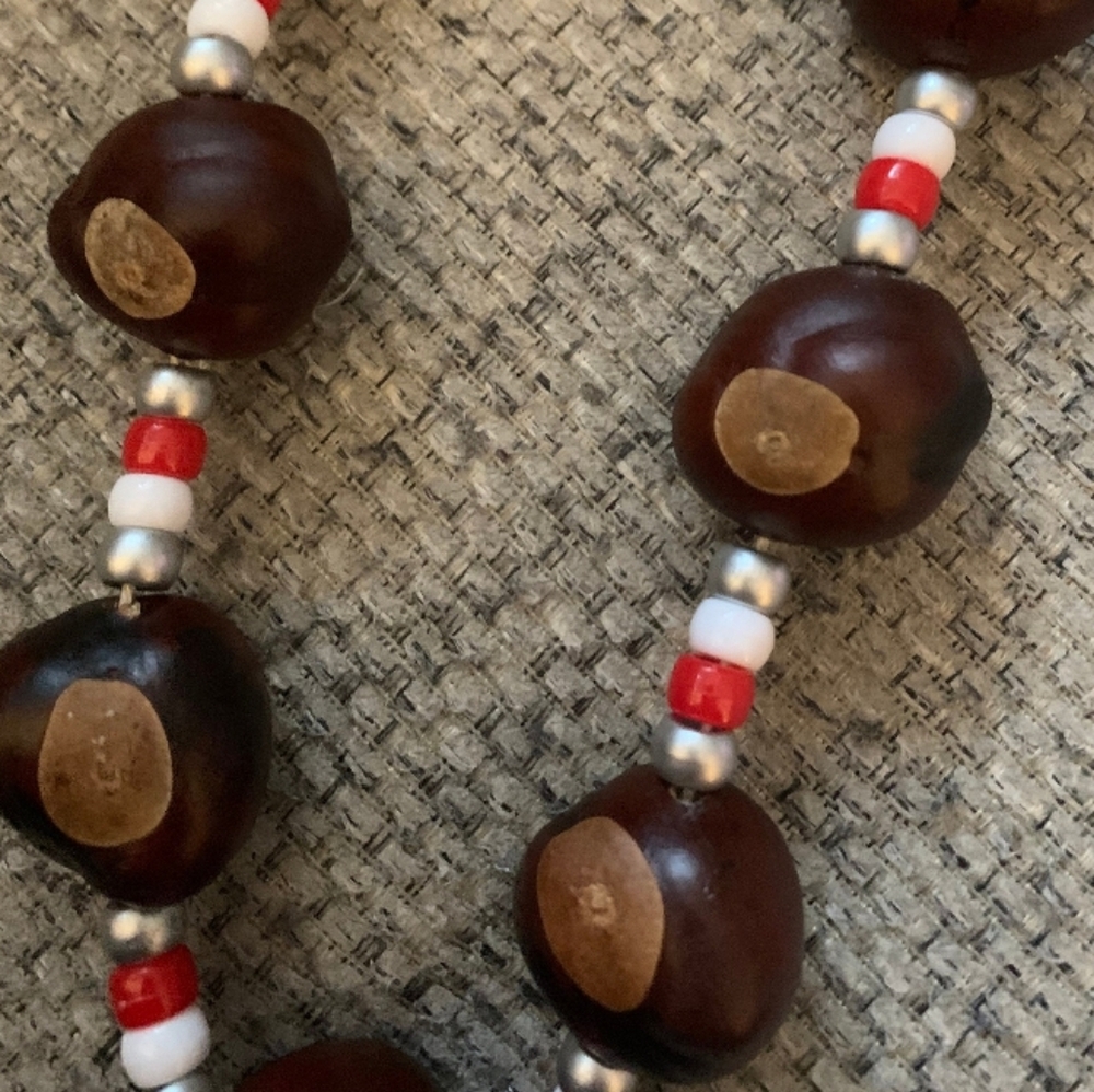 Handmade Authenic Buckeye Necklace From Ohio